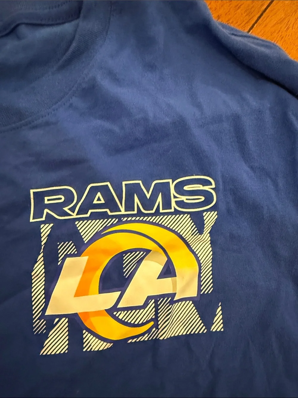 Nike Men’s Los Angeles Rams Blue Short Sleeve Tee xl